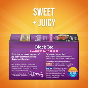 Twinings Blackcurrant Breeze, Té Negro en Bolsitas Individuales, 20 Unidades (Paquete de 6), 120 Bolsitas de Té - Product Image 6