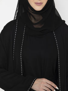 Nouvelles femmes à la mode Designer personnalisé Naqab à manches longues Burqa Style ethnique Hijab traditionnel islamique robes musulmanes Abaya - Product Image 5