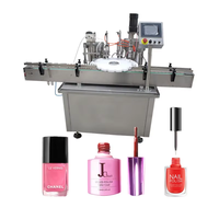 Machine automatique de remplissage et de bouchage de vernis à ongles, ligne de remplissage cosmétique multifonctionnelle, certifiée CE, volume et vitesse réglables