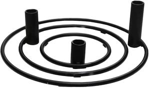 Bougeoirs en métal fabriqués à la main avec des motifs floraux complexes idéaux pour les fêtes de jardin ou les rassemblements en plein air - Product Image 5