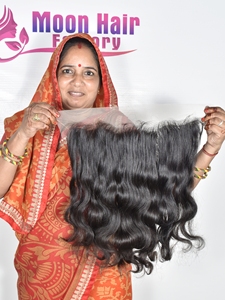 Extensiones de Cabello Natural de un Solo Donante, Color Negro, de Alta Calidad, con Ondas Suaves, por Exportación, Directamente del Fabricante Indio - Product Image 6