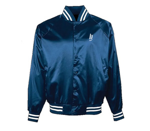 แจ็กเก็ตบอมเบอร์ผ้าซาตินสำหรับผู้ชายเสื้อแจ็คเก็ตปักลายกันน้ำและเป็นมิตรกับสิ่งแวดล้อม - Product Image 2