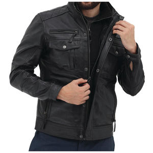 Chaqueta de Cuero para Hombre, Diseños de Moda, Chaqueta Clásica de Motociclista, Chaqueta de Cuero Sintético para Hombre, Chaqueta Blazer para Hombre - Product Image 2