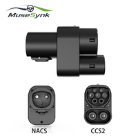Adaptateur de charge EV en gros NACS vers CCS2 200A DC 80A AC, IP54, contacts argentés, direct usine pour l'alimentation des flottes