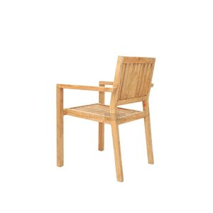 Sillas de exterior hechas de madera de teca antigua con un acabado súper suave, ideales para relajarse. - Product Image 3