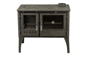 Poêle à bois en fonte Dorello avec four et plaque de cuisson - Product Image 3