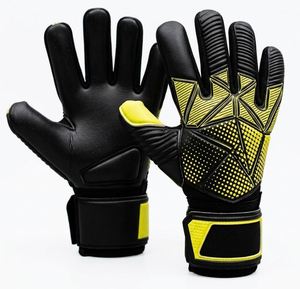 Guantes de portero de fútbol, ​​material de PU, dedos completos, antideslizantes, transpirables, cierre de gancho y bucle, equipo deportivo Unisex - Product Image 3