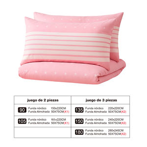 Juego de Funda Nórdica con Cierre de Cremallera 100% Poliéster con Funda de Almohada, Suave y Transpirable para un Sueño Reparador - Product Image 4