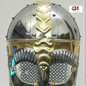 Casque d'Halloween, casque médiéval viking, armure normande, casque d'armure par Calvin Handicraft - Product Image 1
