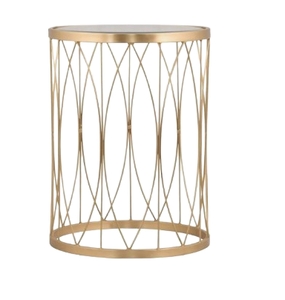 Mobilier de jardin de qualité supérieure Table d'appoint moderne en émail rose brillant Table basse intérieure intérieure extérieure - Product Image 5