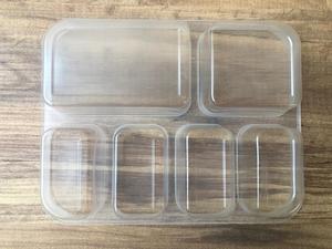 ที่มีคุณภาพสูงขายร้อนที่แข็งแกร่งทิ้ง6ฟิล์มแบ่ง-Coverable PP กล่องบรรจุภัณฑ์พลาสติกสดและแช่แข็งอาหารปิดผนึกถาด - Product Image 2