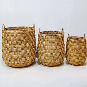 Panier en jacinthe d'eau naturelle fait à la main Artex Dong Thap, boîtes cadeaux en osier décoratives pour une organisation élégante de la maison - Product Image 5