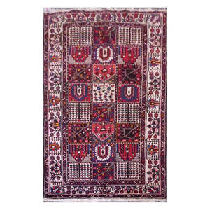 Alfombra persa Bakhtiar única de su tipo, 10'3 x 4'11 - Product Image 1