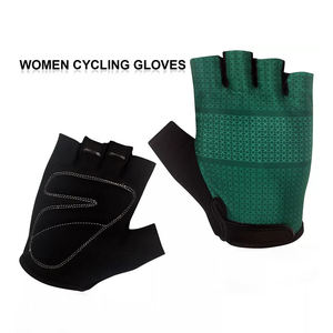 Guantes de nailon de medio dedo para hombre y mujer, unisex, con palma de gamuza y relleno de gel de sílice para ciclismo, entrenamiento y ciclismo - Product Image 5