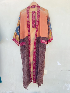 Ropa de playa Kimono Batas Bata de seda India Bata de seda hecha a mano - Product Image 5