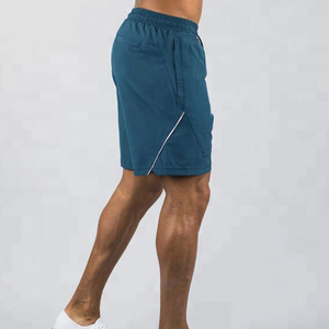 Pantalones cortos de gimnasio y entrenamiento para hombre con logotipo personalizado de alta calidad al por mayor con bolsillos 100% pantalones cortos de algodón para hombre - Product Image 3