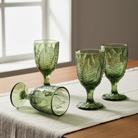 Ensemble de verres à vin vintage soufflés à la main colorés, verres à eau, gobelets de 14,2 oz pour la fête des mères, mariage, vacances