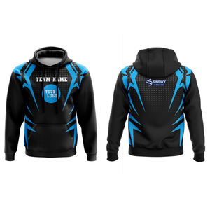 Nuevo estilo de impresión de logotipo personalizado hombres deportes sudaderas con capucha personalizadas hombres transpirable algodón mezclado sudaderas con capucha bordada en blanco algodón Sudadera con capucha - Product Image 3