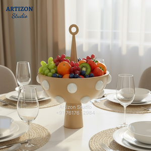 Tazón para Servir Hecho a Mano con Aspecto de Mármol de Resina, Ecológico y de Grado Alimenticio, con Color Personalizable y Decoración para Fiestas - Product Image 1
