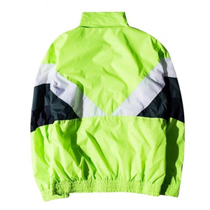 แจ็กเก็ตกันลมไนลอนของผู้ชายเสื้อกันลมสไตล์ย้อนยุคทำโลโก้ตามสั่ง - Product Image 4