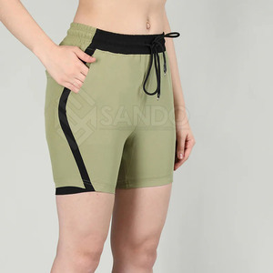 Pantalones cortos Cargo transpirables para mujer al por mayor pantalones cortos Cargo personalizados para mujer de color sólido de último estilo pantalones cortos Cargo para mujer - Product Image 3