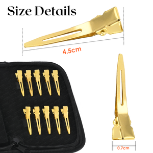 Outils d'extension de cheveux 2025 Barber Styling Sectionnement Salon de coiffure Section métallique Pinces à cheveux Métal Canard Bill Clip pour la coiffure - Product Image 3