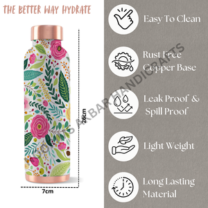 Botella de Agua Moderna de Cobre Puro de 950 ml, Esmalte de Alta Calidad Resistente a la Corrosión, Ligera y Ecológica, Exportador de Fábrica - Product Image 2