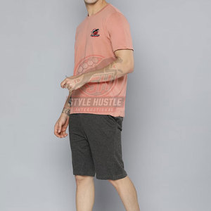 Conjunto de pantalones cortos de 2 piezas para hombre, último diseño, MOQ bajo, alta calidad, transpirable, hecho de algodón, hecho en Pakistán. - Product Image 2