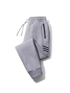 Cotton Sweatpants <b>Men's</b> Straight <b>Trousers</b> Large Size <b>Men's</b> Casual Pants Autumn and Winter With <b>Velvet</b> Pants Thick - Product Image 2