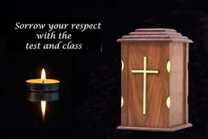 Urna de Madera para Cenizas de Adultos, Urnas de Cremación de 200 Pulgadas Cúbicas, Diseño de Color Personalizable, Garantía de 3 Años, SHINE INDIA CRAFTS - Product Image 2