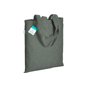 Borse Shopper Ecologiche Promozionali con Manico Lungo in Cotone Riciclato 280g - Product Image 4