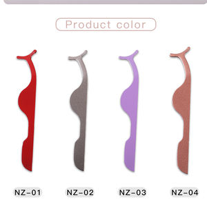 Professional Eyelash Tweezers <b>Stainless</b> <b>Steel</b> Eyelash Extension Clip Individual Curved <b>Strip</b> Lash Extension Supplies - Product Image 5