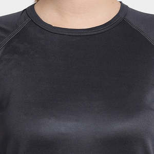 Breathable Factory Wholesale Custom Short-Sleeve Cotton Solid Color Round Neck Women T Shirt Women's Custom Logo O-Neck T Shirts - Product Image 6