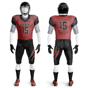 Conjunto de uniformes de fútbol americano personalizados al por mayor de fábrica Jersey y pantalón de rendimiento de tela elástica para jugadores jóvenes y adultos - Product Image 4