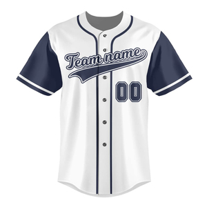 Ropa deportiva personalizada, camiseta de béisbol con botones transpirables de poliéster, uniforme de Béisbol Juvenil para hombres recién llegados - Product Image 1