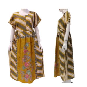 Women's Elegant Casual Sleepwear Dress Summer and <strong>Spring</strong> Daily Wear with Short Sleeve Ankle Length Stylish Soft Rayon Material - Product Image 6