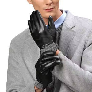 Mejor Material Guantes de cuero Pantalla táctil Nuevo diseño Transpirable Casual Aplicable para la temporada de invierno Precio al por mayor Hecho - Product Image 1