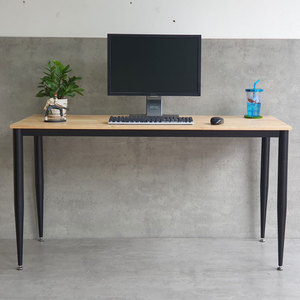 โต๊ะทำงานไม้ยางพาราทรงมินิมอลร่วมสมัย รุ่น CONE II System HBCN028 ขนาด 140x60 ซม. ขาเหล็ก สำหรับห้องนอน ห้องทำงาน เฟอร์นิเจอร์สำนักงานเคลือบเมลามีน - Product Image 5