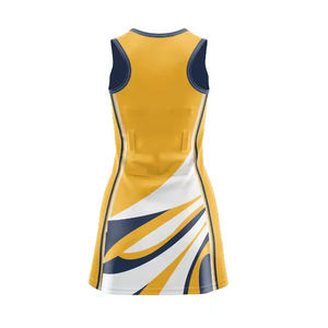 Meilleur prix Uniforme de netball pour femmes personnalisé imprimé respirant Sublimation Grande taille Évacuation de l'humidité Extensible dans les 4 sens Vente en gros - Product Image 2
