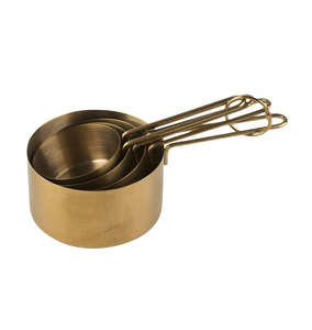 Cuchara medidora de latón personalizada de alta calidad, herramientas de cocina con logotipo personalizado, diseñador doble, venta al por mayor, precio a granel, hecho de Metal duradero - Product Image 3