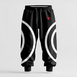 กางเกงกีฬาผ้าฝ้ายโอเวอร์ไซส์ของผู้ชายกางเกงสเวตเตอร์ระบายอากาศลายทางโค้งตรงออกกำลังกายวิ่งออกกำลังกายไม่ยับ - Product Image 3