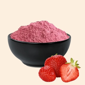 Livraison gratuite approvisionnement en vrac poudre de fraise étiquetage privé disponible produit de qualité cosmétique alimentaire inde-beauté soins personnels - Product Image 1