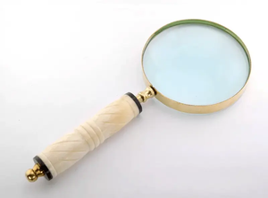 Loupe de poche en laiton antique, loupe de lecture et de bureau nautique vintage - Product Image 3