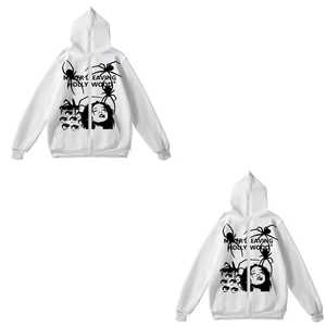 Hombres al por mayor con la pantalla impresa Sudadera con capucha de los hombres y las mujeres de todos los tamaños de cremallera larga térmica al por mayor Full Zip Up Hoodies - Product Image 5