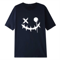 Venta al por Mayor de Camisetas de Verano para Hombre, Tejidas, 100% Algodón/Poliéster, con Estampado en la Parte Delantera y Trasera, Modernas, Casuales, Transpirables, Anti-UV, Ecológicas