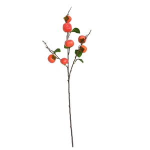 Hunan Zhangjiajie Fuyuan nouvel an décor de noël <span class=keywords><strong>Orange</strong></span> kaki plastique <span class=keywords><strong>branche</strong></span> de fruits maison bureau boutique fête décor noël - Product Image 1