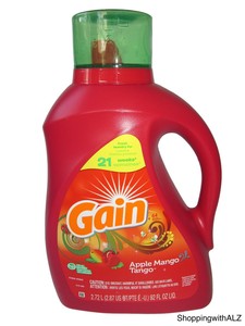 Détergent à lessive liquide Ultra Oxi Gain en gros, capacité de 128 brassées, 184 fl oz, parfum Cascade Delight, 2 en 1 HE - Product Image 6