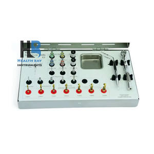 Health Bay Instruments Kit de perceuses chirurgicales dentaires en acier inoxydable Pilotes hexagonaux à couple universel pour outils d'implant - Product Image 5