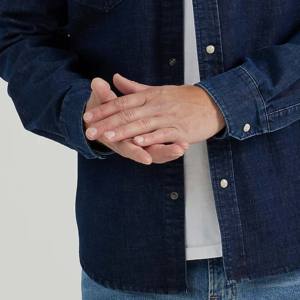 Camisas de Hombre de Verano de Algodón Satinado de Punto, Manga Larga, Estilo Urbano, Transpirables e Informales - Product Image 3