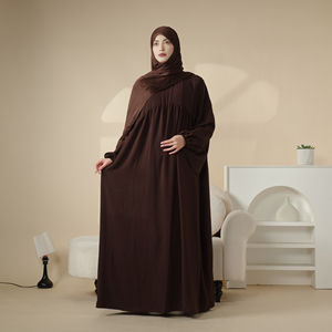 Vente en Gros du Moyen-Orient Élégant Femmes Abaya Robe Musulmane Personnalisé plaqué lâche Femmes Abayas Dubaï Mode Islamique Femmes Abaya - Product Image 5